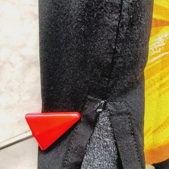 Dress Maxi Size M Black Goth Revival Bloomcore Cruise Resort Tropical Vacation - Picture 6 of 14